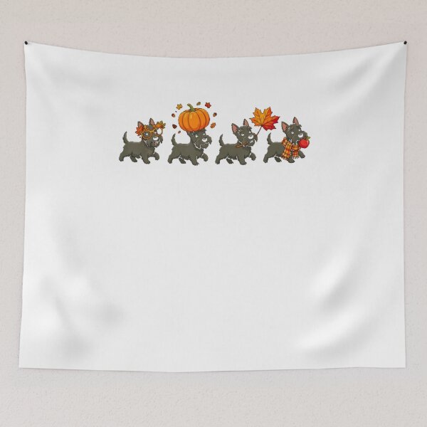 Item preview, Pumpkin Fall Scottish Terrier Thanksgiving designed and sold by alvablakefg.