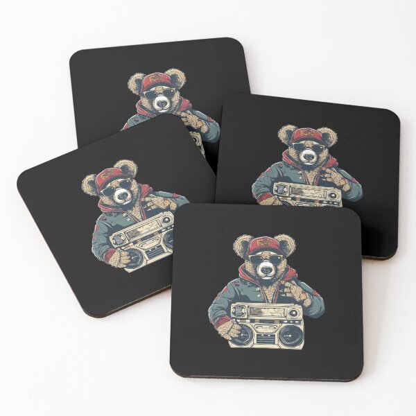 Item preview, Teddy Bear Street Rap Hip Hop designed and sold by ToscaSamShop.
