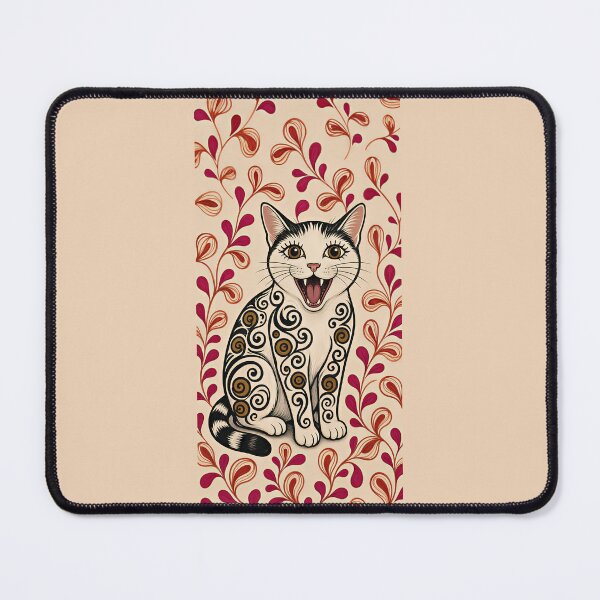 Item preview, Joyful Cat Garden – Whimsical Folk Art designed and sold by davitabros.