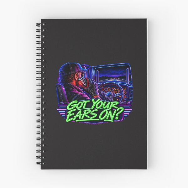 Item preview, Got Your Ears On Neon Trucker - CB Radio Semi Cab View Art designed and sold by NomadForge.