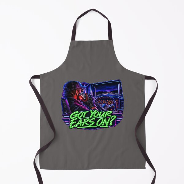 Item preview, Got Your Ears On Neon Trucker - CB Radio Semi Cab View Art designed and sold by NomadForge.