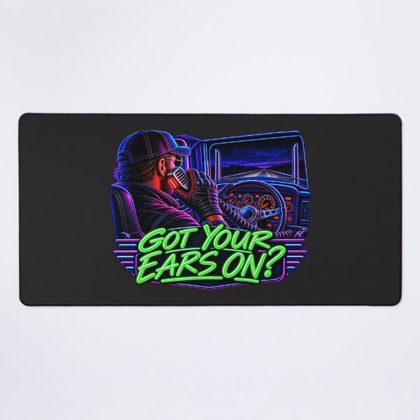 Item preview, Got Your Ears On Neon Trucker - CB Radio Semi Cab View Art designed and sold by NomadForge.
