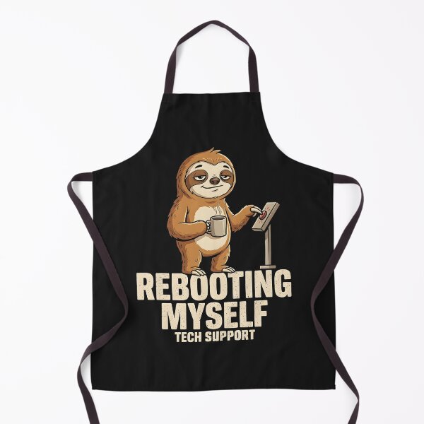 Item preview, Rebooting Myself Tech Support Funny IT Sloth designed and sold by Emmatshirt1.