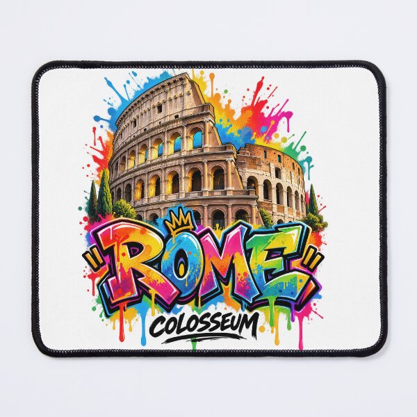 Item preview, Rome Colosseum Graffiti – Colorful Italian Street Art designed and sold by Earth Celebration Designs.
