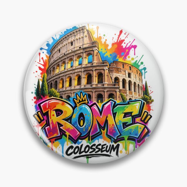 Artikelvorschau, Rome Colosseum Graffiti – Colorful Italian Street Art entworfen und verkauft von Earth Celebration Designs.