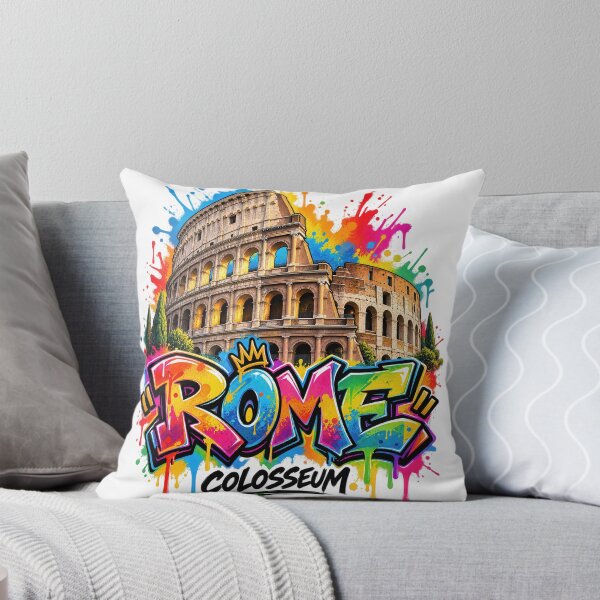 Artikelvorschau, Rome Colosseum Graffiti – Colorful Italian Street Art entworfen und verkauft von Earth Celebration Designs.