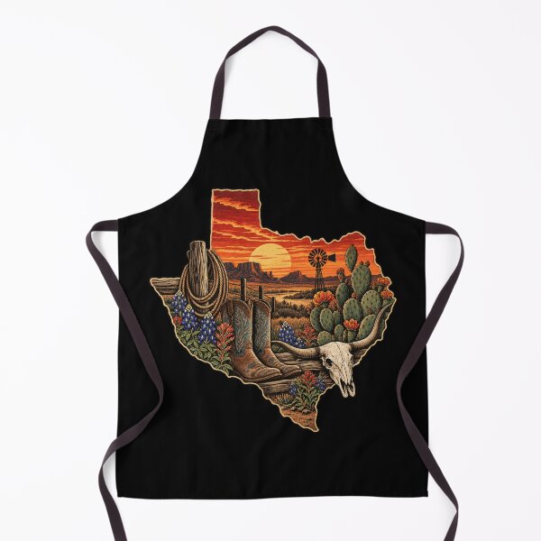 Item preview, Vintage Texas Desert Sunset Western Art designed and sold by JKDJ.
