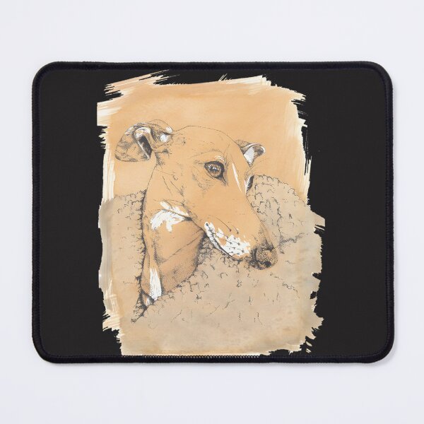 Item preview, Italian Greyhound Pen and Ink Drawing with Watercolour Wash Artwork designed and sold by IseeRobots.