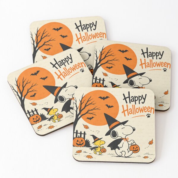 Item preview, Snoopy and Woodstock Trick or Treat Halloween designed and sold by LuluLeb.