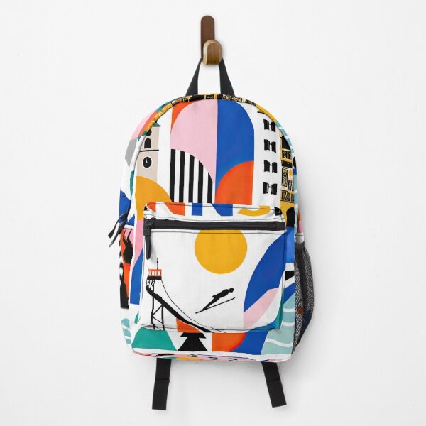 Item preview, Colorful geometric travel poster illustrating Innsbruck, Austria designed and sold by ckybe.