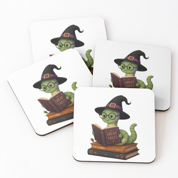 Item preview, Cute Witchy Bookworm Reading Great Tales designed and sold by aysenism.