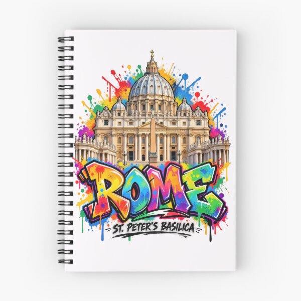Artikelvorschau, Rome St. Peter’s Basilica Graffiti – Colorful Vatican Street Art entworfen und verkauft von Earth Celebration Designs.