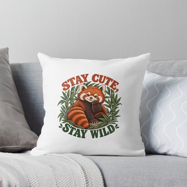 Item preview, Cute Red Panda Stay Cute Stay Wild – Vintage Nature Animal Design designed and sold by Small price.