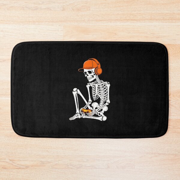 Item preview, Skeleton Gamer Orange Cap Headphones designed and sold by OlyvieArt.