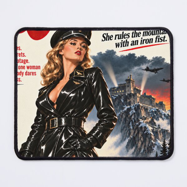 Item preview, Queen of the Alps Retro Spy Pulp designed and sold by obstinator.