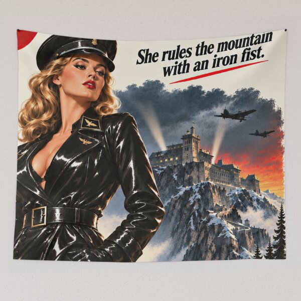 Item preview, Queen of the Alps Retro Spy Pulp designed and sold by obstinator.