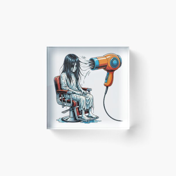 Item preview, Samara At The Hair Salon – Funny Horror Blow Dry designed and sold by Addy77shop.