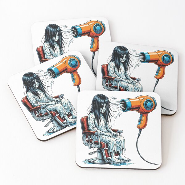 Item preview, Samara At The Hair Salon – Funny Horror Blow Dry designed and sold by Addy77shop.