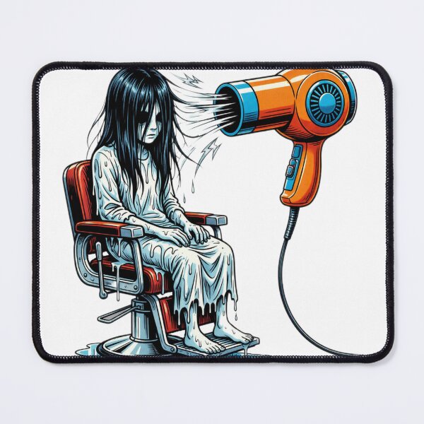 Item preview, Samara At The Hair Salon – Funny Horror Blow Dry designed and sold by Addy77shop.