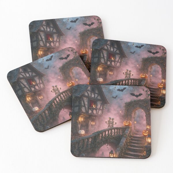 Item preview, House in the fog at Halloween designed and sold by PicParadiz.