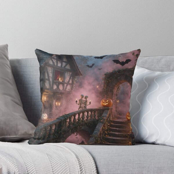 Item preview, House in the fog at Halloween designed and sold by PicParadiz.