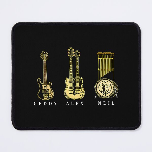 Item preview, Rush Instruments Tribute Geddy Lee Alex Lifeson Neil Peart designed and sold by FrancoiseJoly.