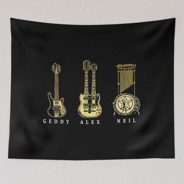 Item preview, Rush Instruments Tribute  Geddy Lee Alex Lifeson  Neil Peart designed and sold by FrancoiseJoly.