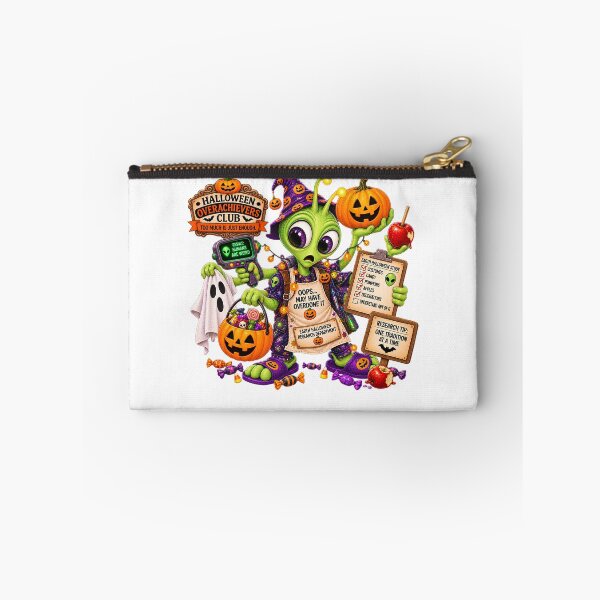 Item preview, ⚡HALLOWEEN OVERACHIEVERS CLUB -  Allen Alien's Earth Halloween Research Department designed and sold by WheelieGdArt.