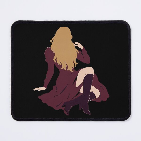 Item preview, Seated Woman Burgundy Dress designed and sold by desat-nikkas.