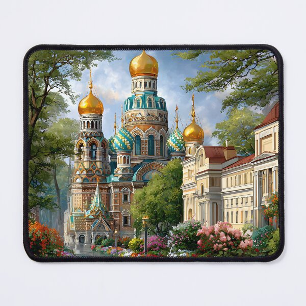 Item preview, Serene Colorful Church Reflected in Still Waters designed and sold by Artessie.