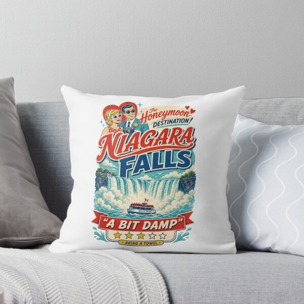 Item preview, Niagara Falls – A Bit Damp Retro Honeymoon Design designed and sold by HROC.