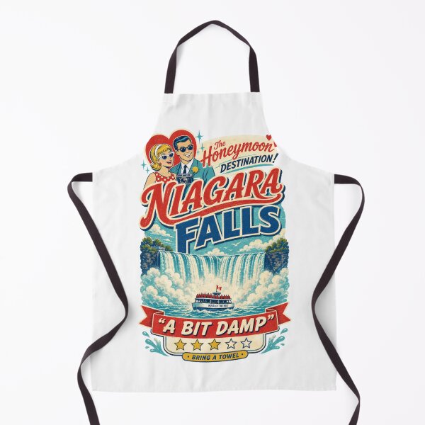 Item preview, Niagara Falls – A Bit Damp Retro Honeymoon Design designed and sold by HROC.