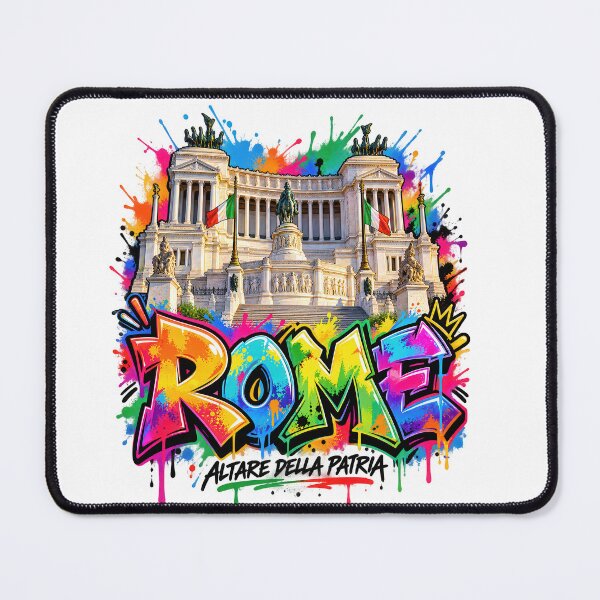 Item preview, Rome Altare della Patria Graffiti – Colorful Italian Street Art designed and sold by Earth Celebration Designs.