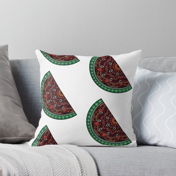 Item preview, Zentangle Watermelon Slice – Colorful Summer Mandala Art designed and sold by FioreDiCiliegio.
