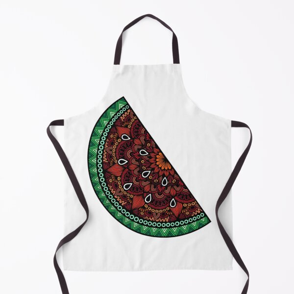 Item preview, Zentangle Watermelon Slice – Colorful Summer Mandala Art designed and sold by FioreDiCiliegio.