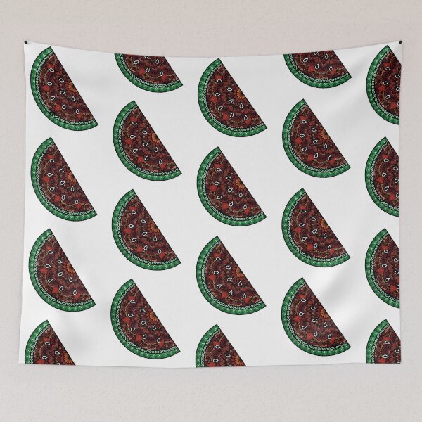 Item preview, Zentangle Watermelon Slice – Colorful Summer Mandala Art designed and sold by FioreDiCiliegio.