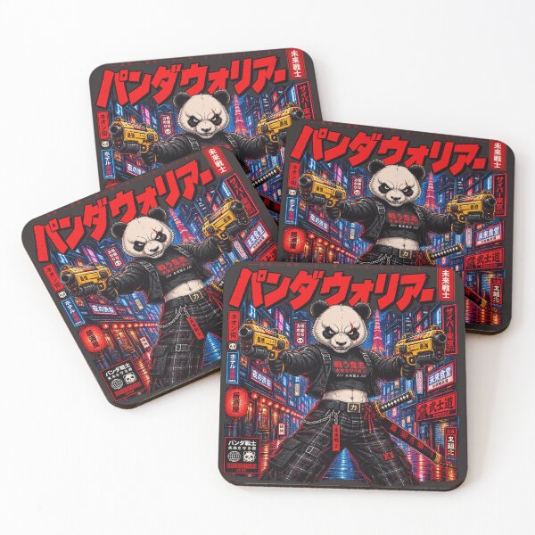 Item preview, Cyberpunk Panda Warrior – Futuristic Tokyo Streetwear Anime designed and sold by mrworld000.