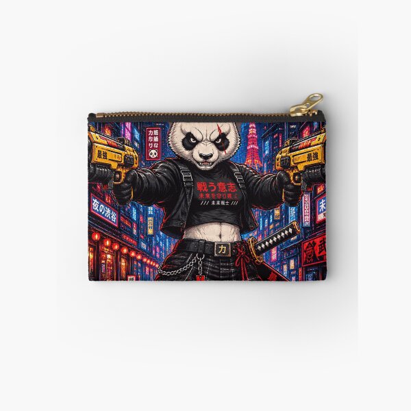 Item preview, Cyberpunk Panda Warrior – Futuristic Tokyo Streetwear Anime designed and sold by mrworld000.