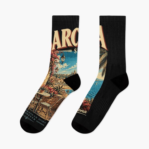 Item preview, Barcelona Spain Retro Travel designed and sold by DiyaLin009.
