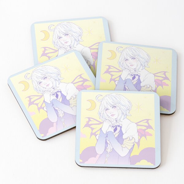 Item preview, Pastel art with white hair Anime fairy girl in the clouds designed and sold by mooncakekaro.