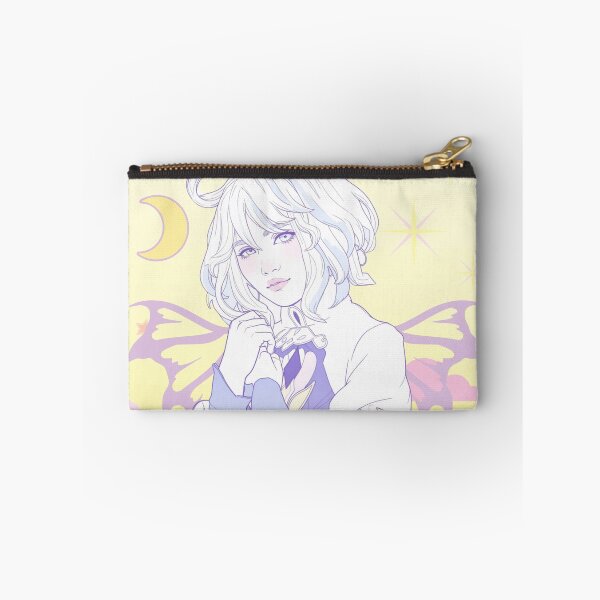 Item preview, Pastel art with white hair Anime fairy girl in the clouds designed and sold by mooncakekaro.