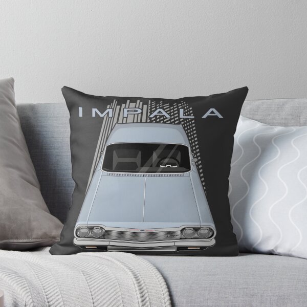 Item preview, Chevrolet Impala SS Classic Muscle Car Silver Blue Artwork designed and sold by MidasMitty.