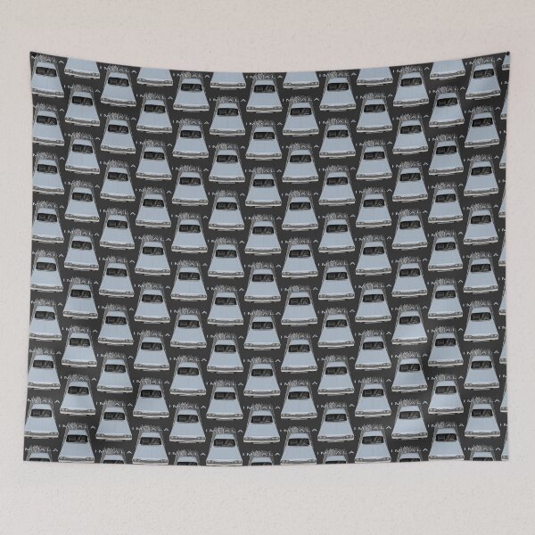 Item preview, Chevrolet Impala SS Classic Muscle Car Silver Blue Artwork designed and sold by MidasMitty.