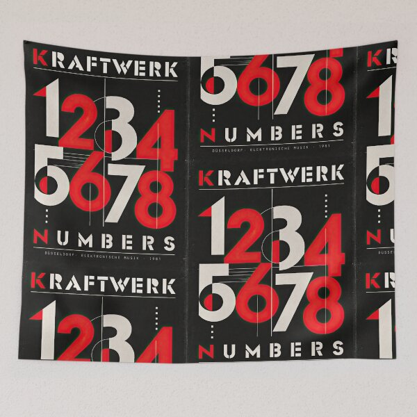 Aperçu de l'œuvre Kraftwerk Numbers Musique électronique 1981 créée et vendue par obstinator.