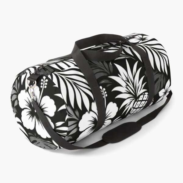Item preview, Old Hawaii Pineapple – Black & White Tropical Pattern designed and sold by Plus91BIRD.