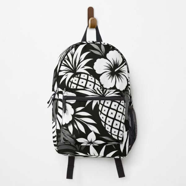 Item preview, Old Hawaii Pineapple – Black & White Tropical Pattern designed and sold by Plus91BIRD.
