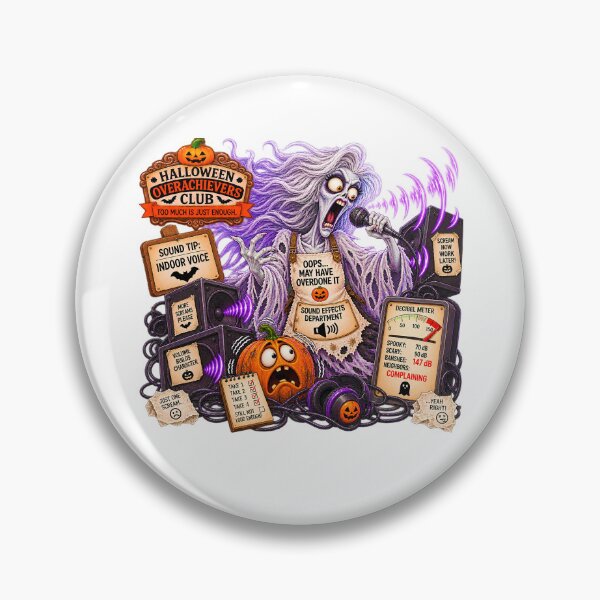 Item preview, ⚡HALLOWEEN OVERACHIEVERS CLUB -  Banshee Sound Effects Department designed and sold by WheelieGdArt.