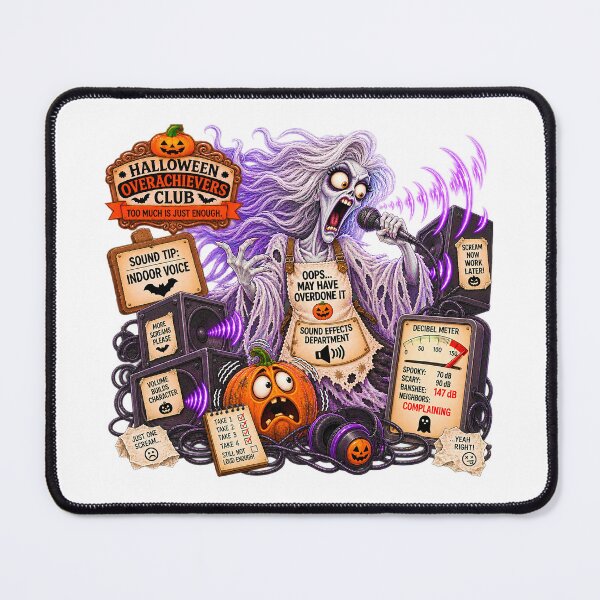 Item preview, ⚡HALLOWEEN OVERACHIEVERS CLUB - Banshee Sound Effects Department designed and sold by WheelieGdArt.