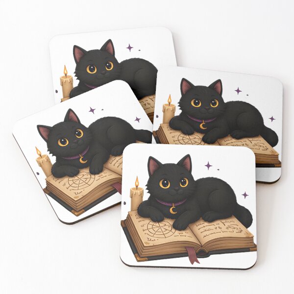 Item preview, Black Cat On Magical Spellbook Halloween Reader designed and sold by aysenism.