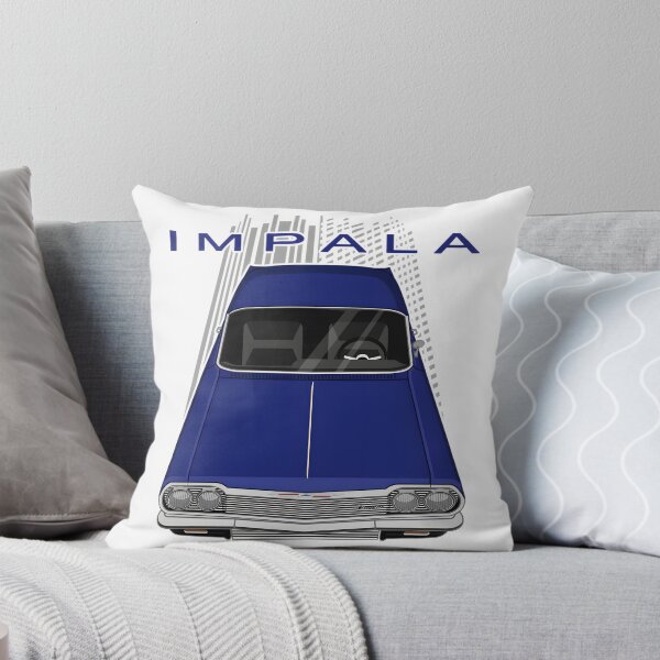 Item preview, Dark Blue Chevrolet Impala SS Classic Muscle Car Illustration designed and sold by MidasMitty.
